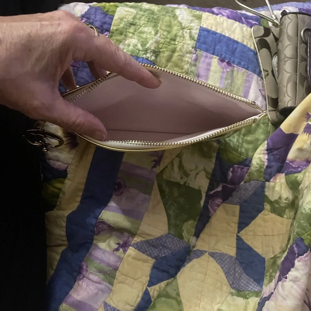 Kate Spade Gold and White Clutch - Picture 8 of 12